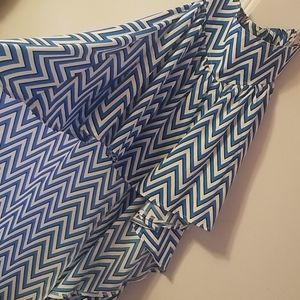 (🏷2/30) Hi Lo Asymmetrical Salsa Skirt Blue